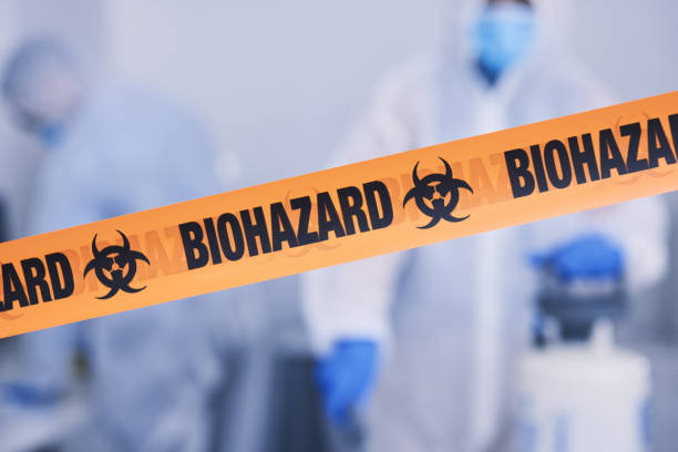 Professional Biohazard Cleanup technician working in Falmouth, ME